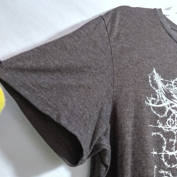 Cowboy Hardware Men's Brown Barbed Skull Graphic T-Shirt  Size XL - Picture 5 of 7